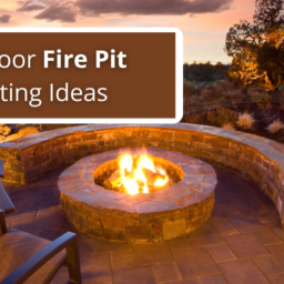 outdoor fire pit lighting ideas